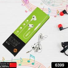 6399 Wired Headphone Universal Earphone, Large Audio Driver, in-line HD Microphone. DeoDap