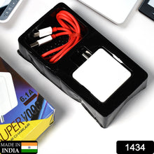 1434 Super Fast Charger With Cable for All iPhone, Android, Smart Phones, Tablets. DeoDap