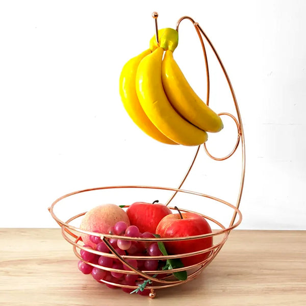 5186 Fruit Storage Basket Steel For Home & Hotel Use DeoDap