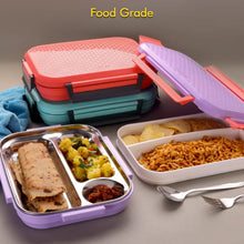 5364 Break Time Lunch Box Steel Plate Multi Compartment Lunch Box Carry To All Type lunch In Lunch Box & Premium Quality Lunch Box ideal For Office , School Kids & Travelling Ideal DeoDap