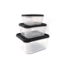 2748C 3 Pcs Square Shape Food Grocery Storage Container DeoDap