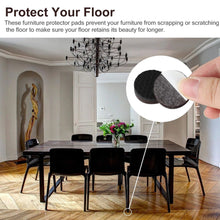 1767 Round Self Adhesive Rubber Pads for Furniture Floor Scratch Protection (pack of 18) DeoDap