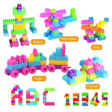 3914 100 Pc Train Blocks Toy used in all kinds of household and official places specially for kids and children for their playing and enjoying purposes. DeoDap