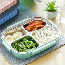 2978 Lunch Box for Kids and adults, Stainless Steel Lunch Box with 4 Compartments. DeoDap