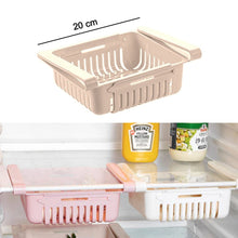 2336A  EXPANDABLE ADJUSTABLE MULTIPURPOSE FRIDGE STORAGE BASKET ( 2 pc ) DeoDap