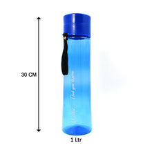 2716 Unbreakable, Leakproof, Durable, BPA Free, Non-Toxic Plastic Water Bottles, 1 Litre (Pack of 3, Assorted Color) DeoDap