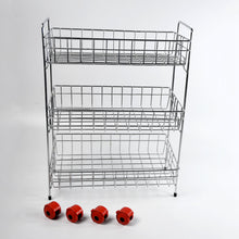 5360 Stainless Steel Fruit & Vegetable Stand Kitchen Trolley 3 TIER KITCHEN TROLLEY / Fruit Basket / Vegetable Stand for Storage / Onion potato rack for kitchen / Vegetable rack for kitchen DeoDap