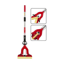 7868 Dry Cleaning Flat Microfiber Floor Cleaning Mop with Steel Rod Long Handle Dry Mop DeoDap