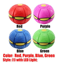 8039  Football Flat Throw Disc - with 3 LED Light Flying Toys DeoDap