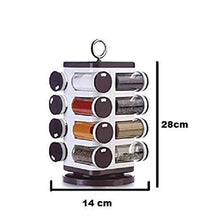 8119 Ganesh Multipurpose Revolving Spice Rack With 16 Pcs Dispenser each 100 ml Plastic Spice ABS Material 1 Piece Spice Set 1 Piece Spice Set  (Plastic) DeoDap