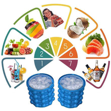 7196 Magic Silicone Ice Cube Maker Genie Space Saving Kitchen Ice Bucket Summer Beach. DeoDap