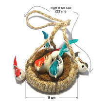 1731A ARTIFICIAL JUTE HANGING BIRDS NEST JHUMAR CHIDIYAN KA GHOSLA With Brown Box DeoDap