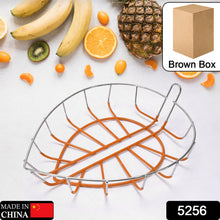 5256 Leaf Fruit Bowl Attractive Fruit Bowl Steel 23cm For Kitchen & Home Use DeoDap