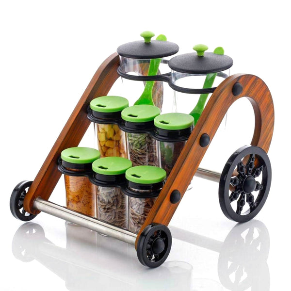 2677 Rajwadi Spice Jar Stand and holder for supporting jars, bottles etc. including all kitchen purposes. DeoDap