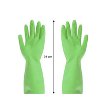 0653 Multipurpose cleaning rubber hand gloves (green) 1 PC DeoDap