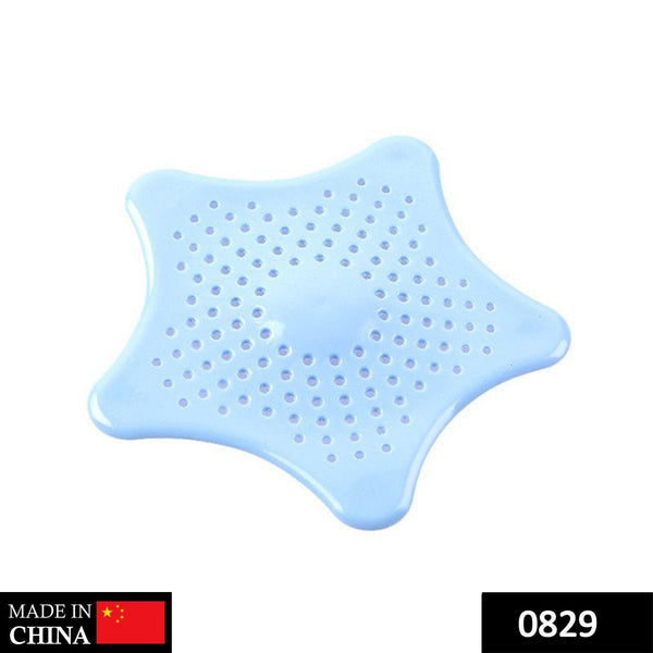 0829 Silicone Star Shaped Sink Filter Bathroom Hair Catcher Drain Strainers for Basin DeoDap