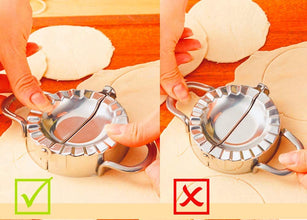 2219 Stainless Steel Dumpling Maker, Dough Cutter Pie Mold Tool. DeoDap