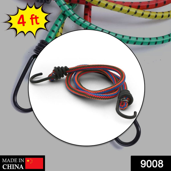 9008 Bungee Rope 4 Feet for holding and supporting things including all types of purposes. DeoDap