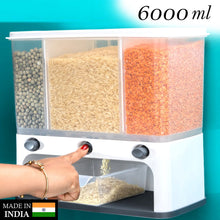 2550 Easy Flow Cereal Dispenser for Kitchen 3 in 1 Push Button Wall Mount Container DeoDap