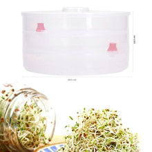 093 Plastic 3 Compartment Sprout Maker, White Parfect business servicess