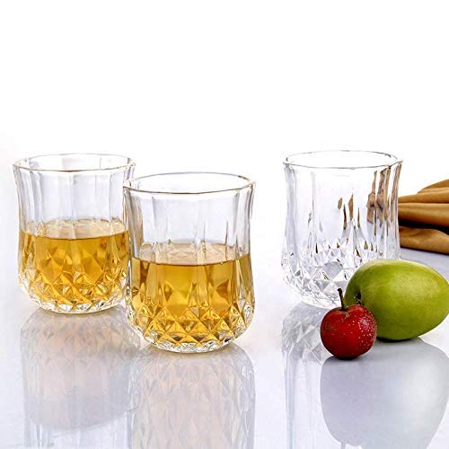 2341 Heavy unbreakable Stylish look fully Transparent Glasses Set 315ml (6pcs) DeoDap