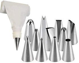 0836 12 Piece Cake Decorating Set of Measuring Cup Oil Basting Brush DeoDap