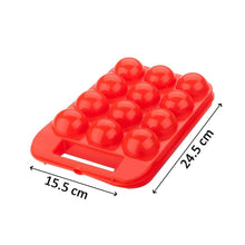 2171A Plastic Egg Carry Tray Holder Carrier Storage Box (12Cavity) DeoDap