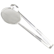 2412 2In1 Stainless Steel Filter Spoon with Clip Food Kitchen Oil-Frying Multi-Functional DeoDap