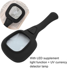 1573A Handheld Magnifying Glass 6 LED Illuminated Lighted Magnifier for Seniors Reading, Soldering, Inspection, Coins, Jewelry, Exploring DeoDap