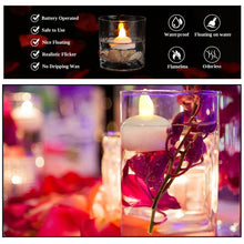 6439 Set of 12 Flameless Floating Candles Battery Operated Tea Lights Tealight Candle - Decorative, Wedding. DeoDap