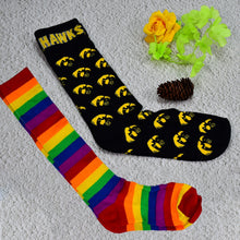 6355 1PAIR LONG PRINTED SOCKS MULTIPLE DESIGN SOCKS. DeoDap