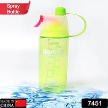 7451 Spray Water Bottle for Drinking Sports Water Bottle Cycling BPA Free 600ml for Gym Cycling Running Yoga Climbing Hiking Mountaineering DeoDap