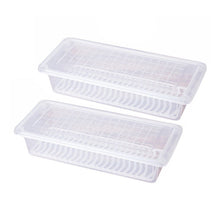 2628 Food Storage Container with Removable Drain Plate and Lid 1500 ml (Pack of 2Pc) DeoDap