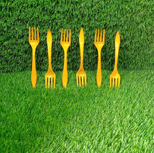 2839 Small plastic 6pc Serving Fork Set for kitchen DeoDap