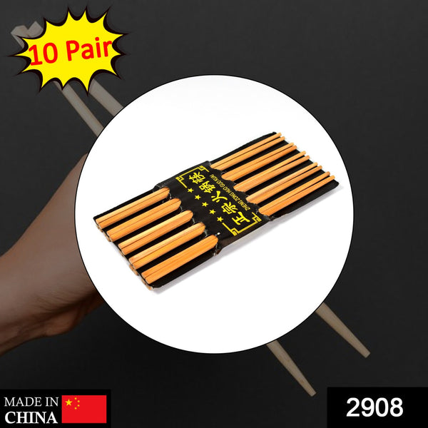 2908 10pair Chopsticks Set Lightweight Easy to Use Chop Sticks with Case for Sushi, Noodles and Other Asian Food DeoDap