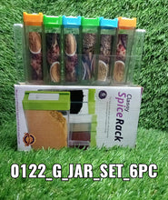 122 Plastic Spice Jars (6 pcs, 14x22x8cm, Multicolour) DeoDap